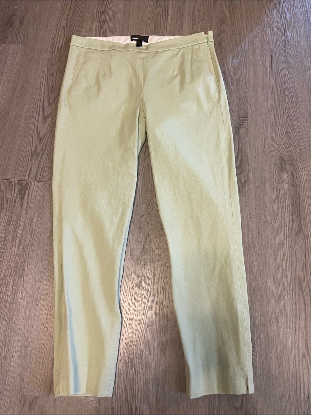 J. Crew Martie Light Green Straight Leg Pants